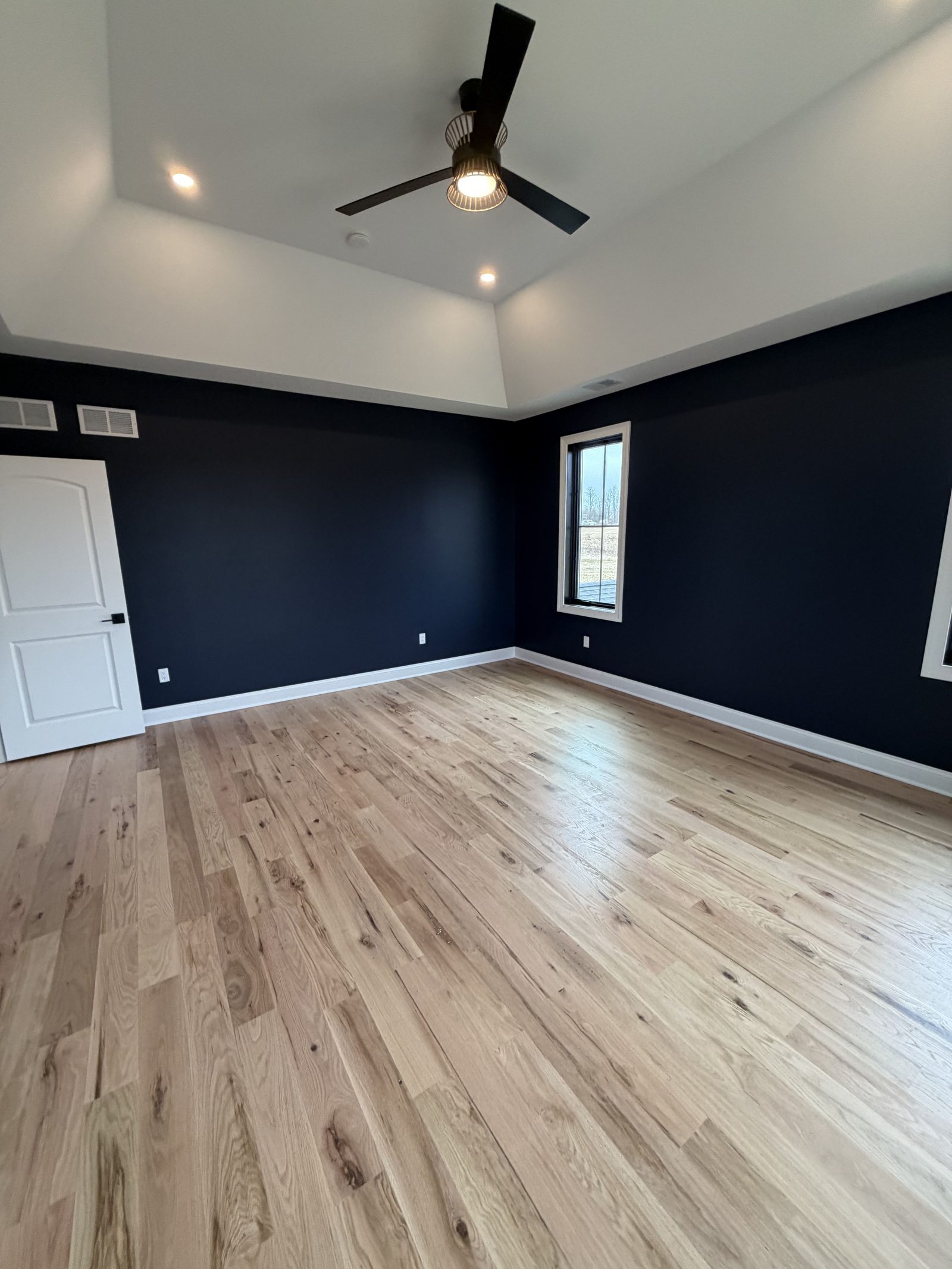 Navy bedroom